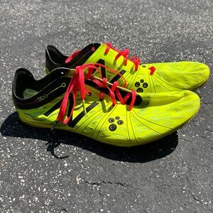 New Balance Mens 11 Yellow MD 800 V3 Track & Field Racing Spikes